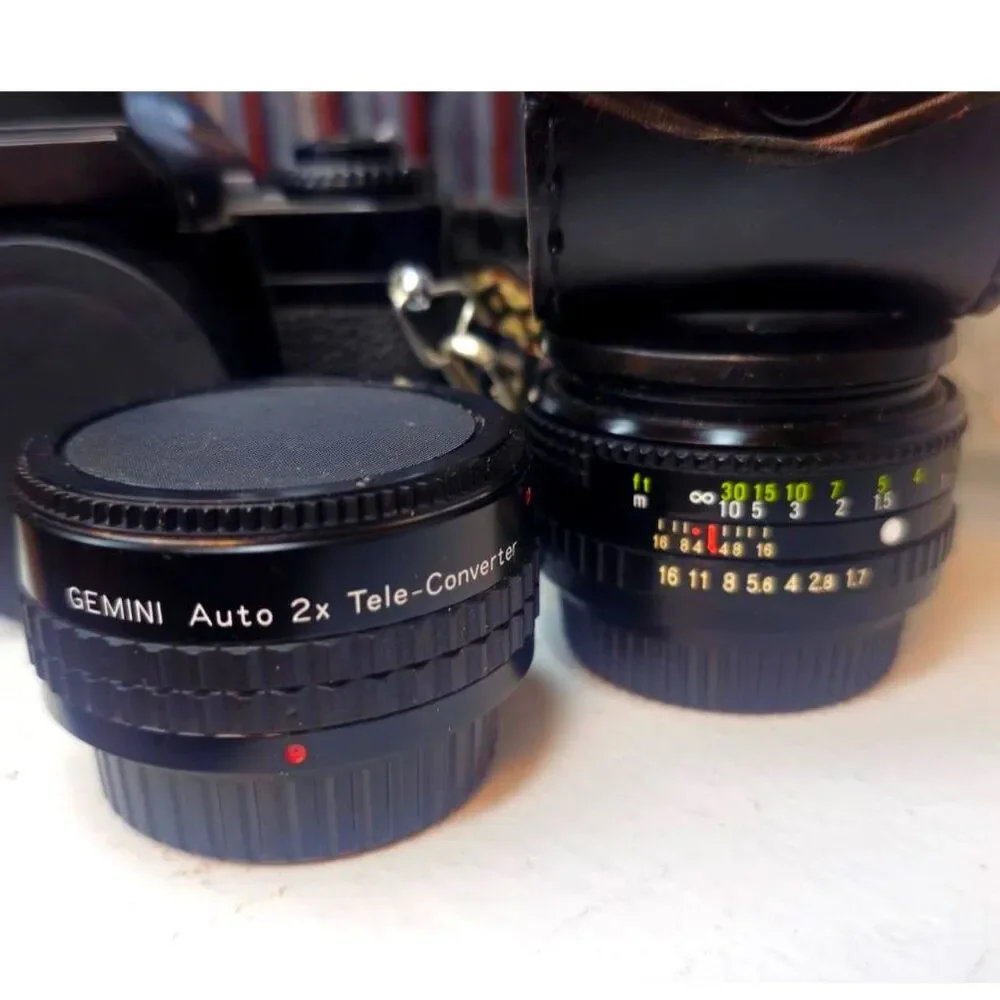 Sears KSX Super 35mm SLR | Complete Vintage Camera Set w/ Lenses & Ephemera